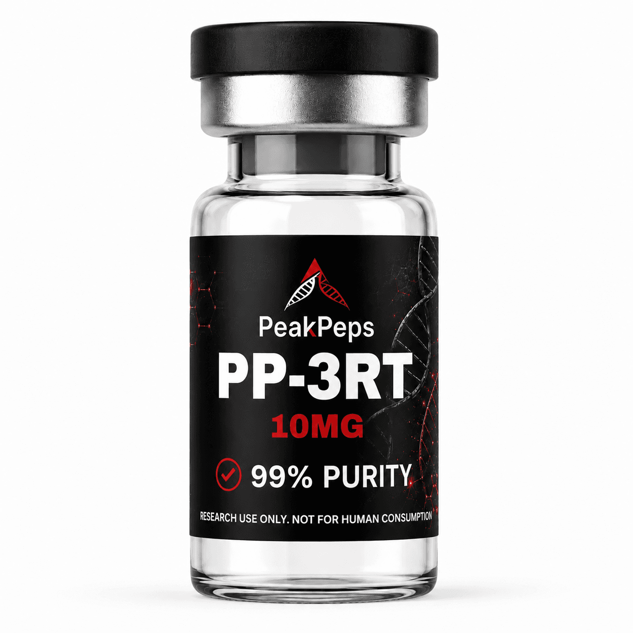 PeakPeps research compound vial, 10 mg